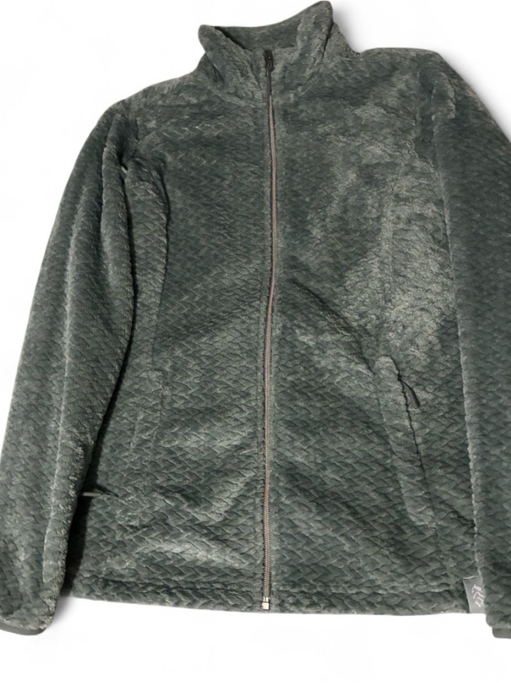 Free Country Quilted Full-Zip Teddy Jacket - Dark Green